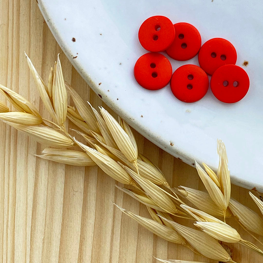 Boutons classique mat | Rouge