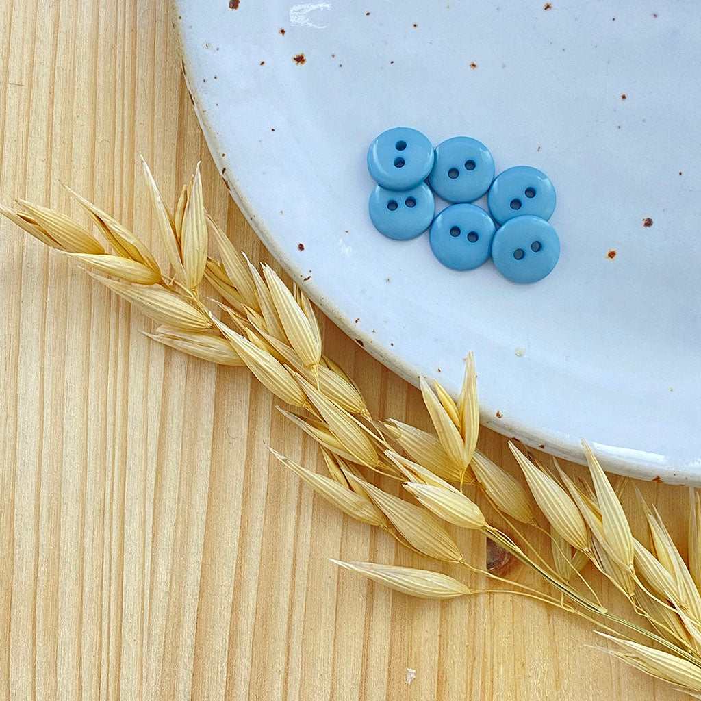 Bouton classique brillant | Bleu ciel
