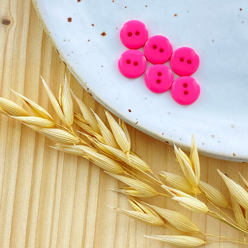 Bouton classique brillant | Rose