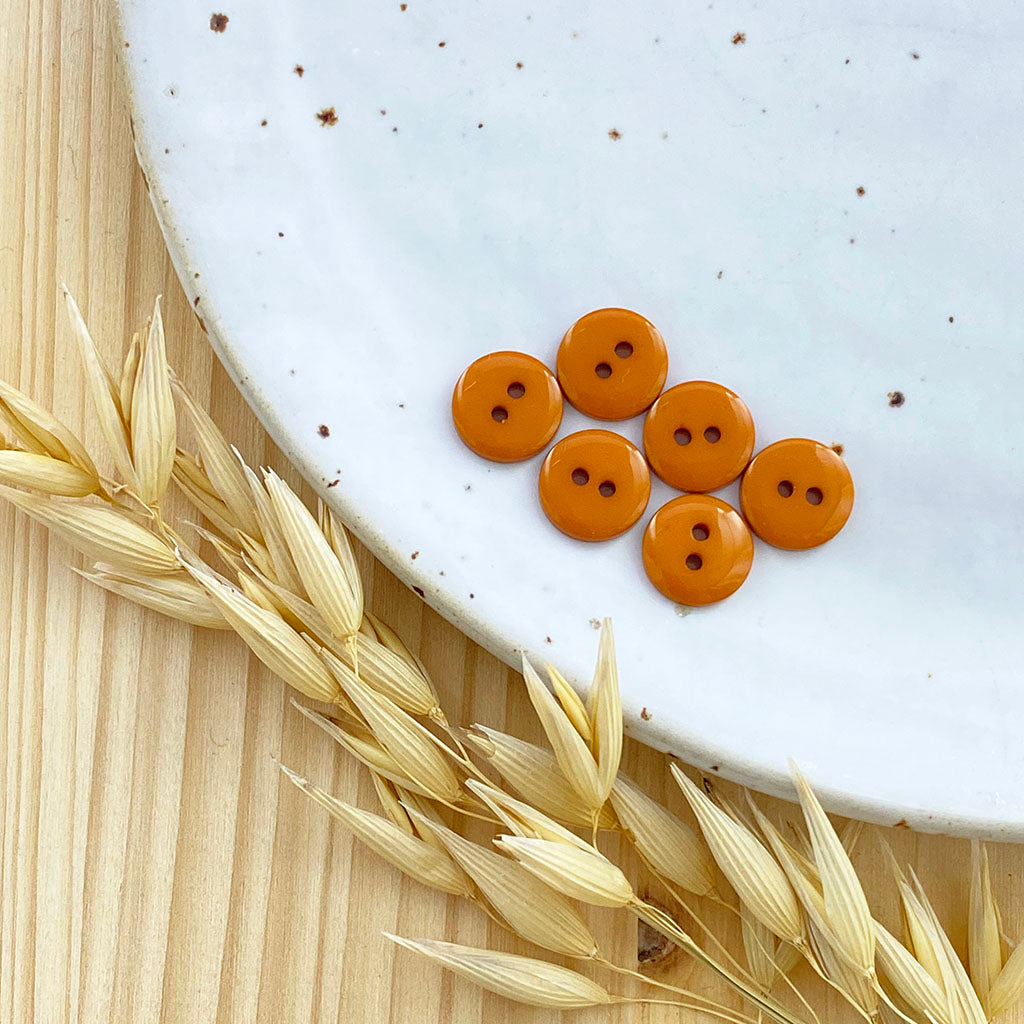 Bouton classique brillant | Rouille