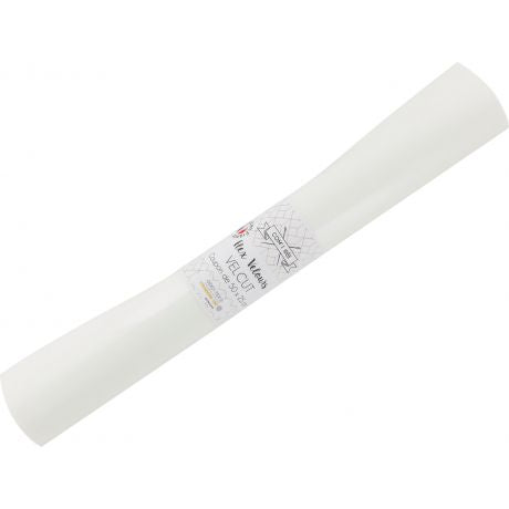 Feuille de flex 50 x 25cm | Velours blanc