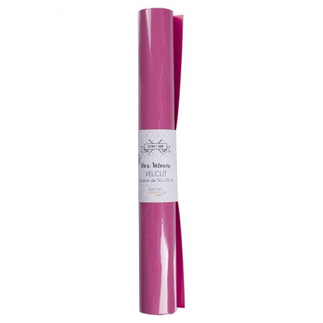 Feuille de flex 50 x 25cm | Velours rose