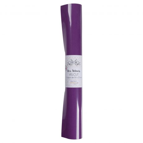 Feuille de flex 50 x 25cm | Velours violet