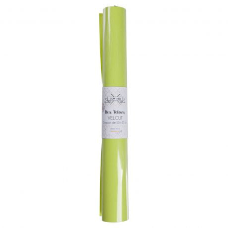 Feuille de flex 50 x 25cm | Velours anis