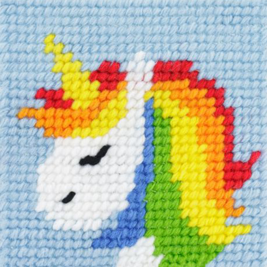 Kit canevas soudan | Rainbow la licorne