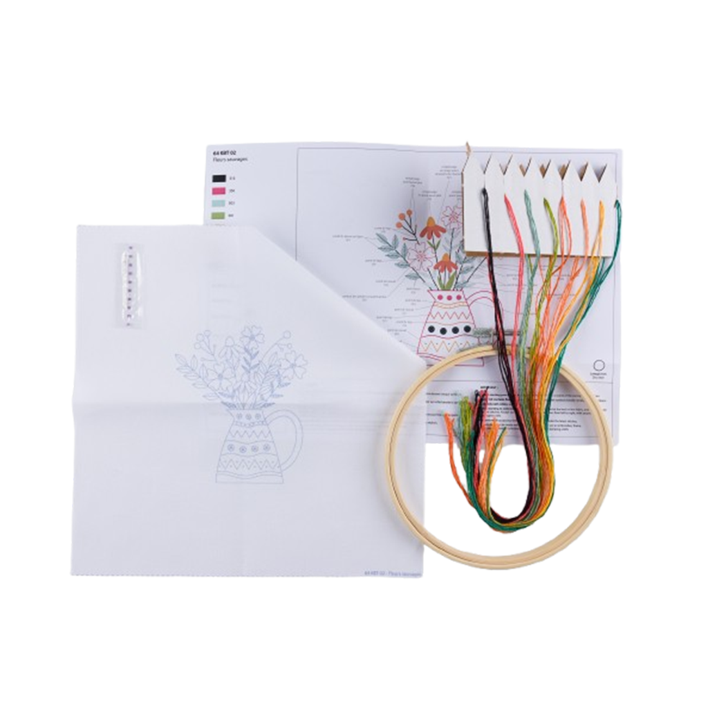 Kit broderie | Fleurs sauvages