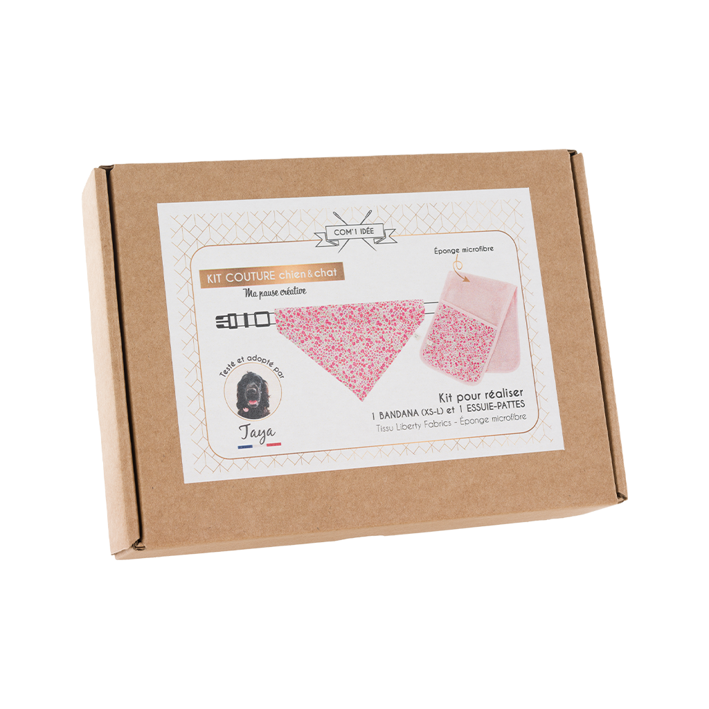 Kit Bandana et essuie-pattes chien & chat | Taya
