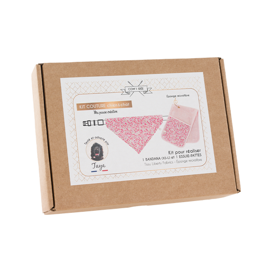 Kit Bandana et essuie-pattes chien & chat | Taya