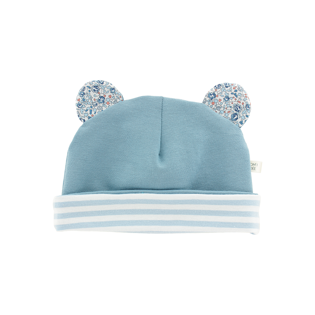 Kit Naissance bonnet et chaussons | Marin