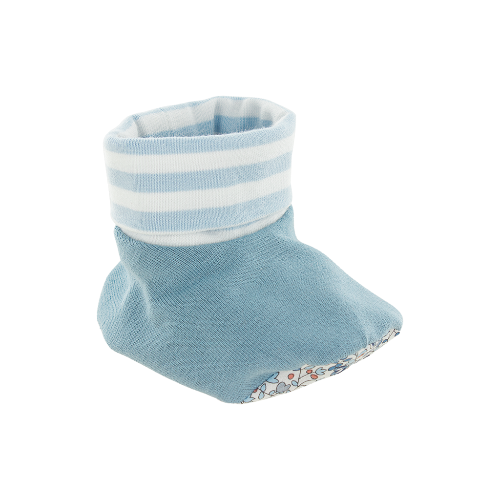 Kit Naissance bonnet et chaussons | Marin