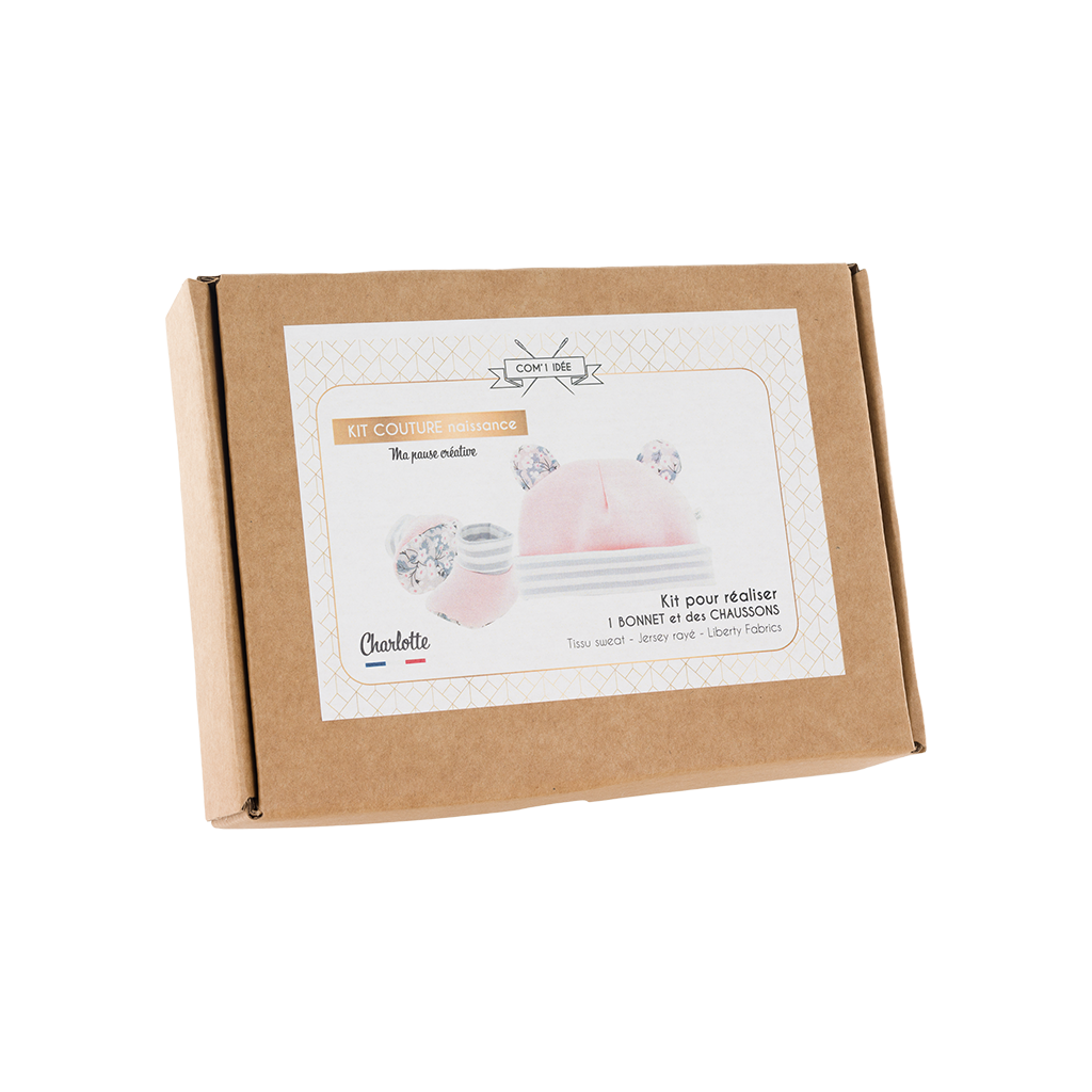 Kit Naissance bonnet et chaussons | Charlotte
