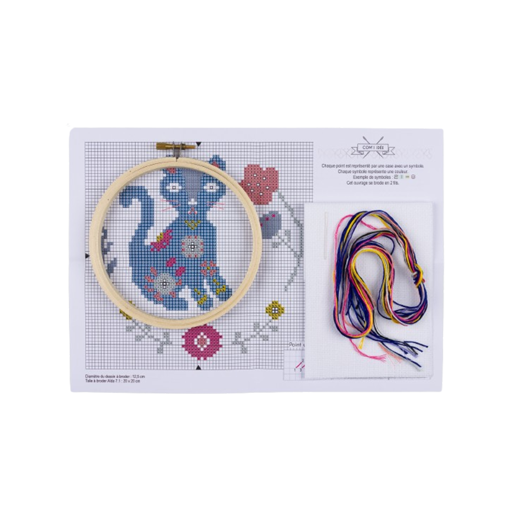 Kit point de croix | Cat folk