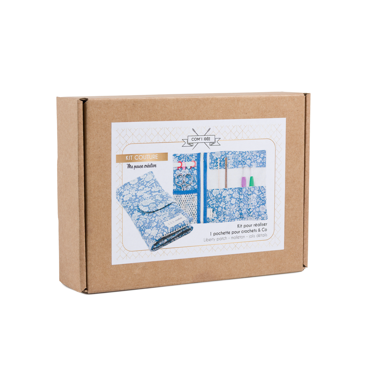 Kit pochette pour crochets & Co | Bleue
