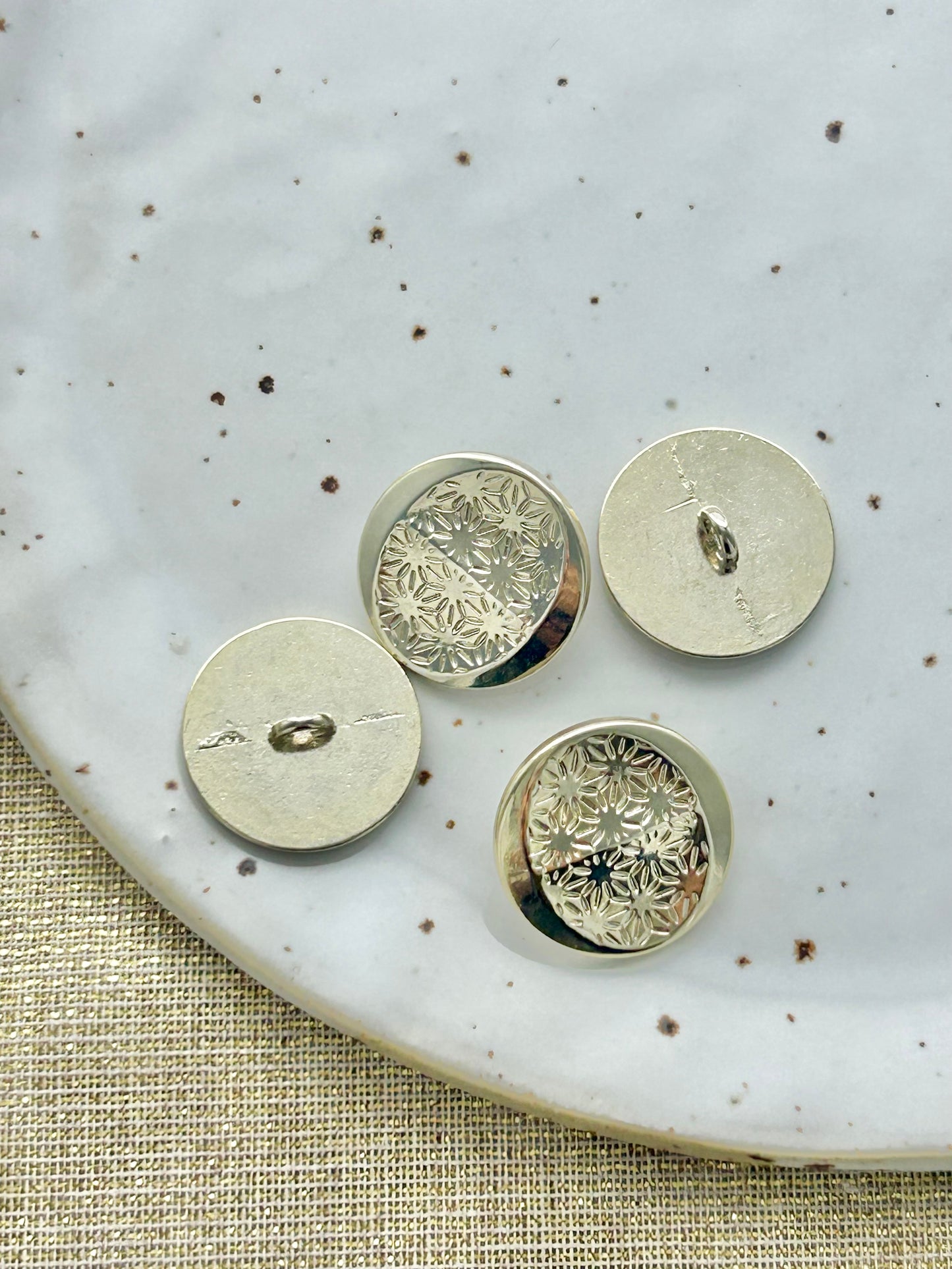 Lot bouton n° 12 | Argenté