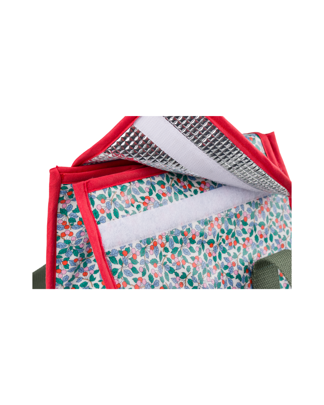 Intérieur du kit lunchbox La fin des Haricots avec doublure isotherme et grande capacité de rangement.