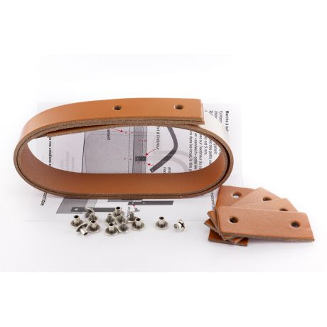 Anses en cuir | Camel | petit modèle