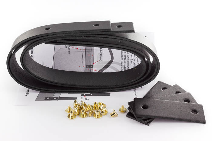 Anses en cuir | Noir | Grand modèle