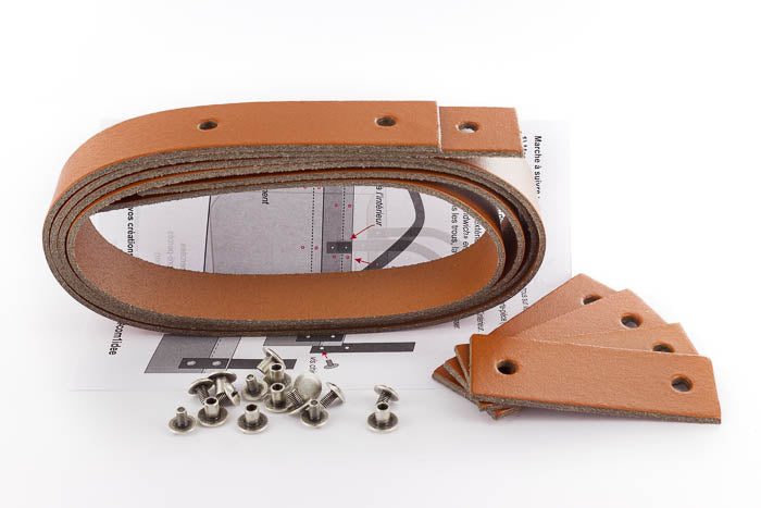 Anses en cuir | Camel | Grand modèle