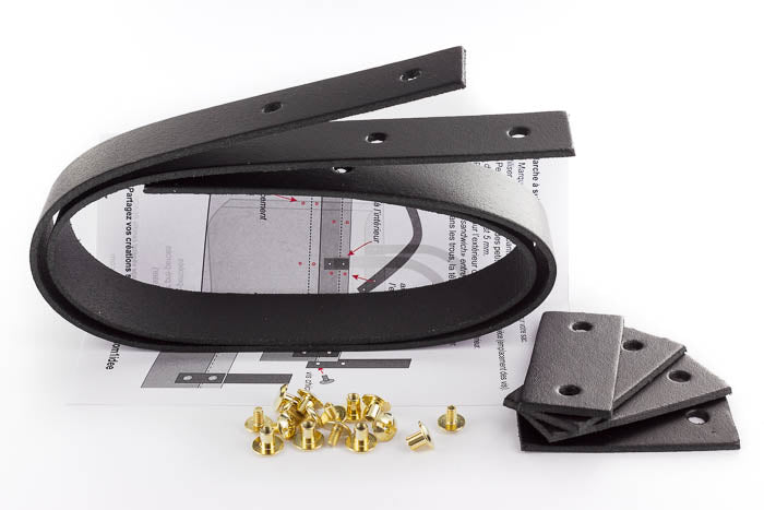 Anses en cuir | Noir | Petit modèle