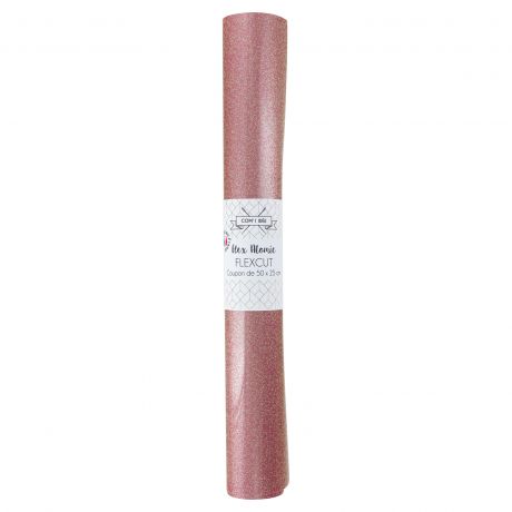 Feuille de flex 50 x 25cm | Atomic sparkle Rose