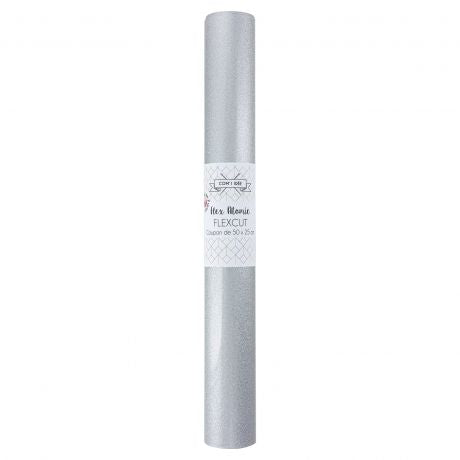 Feuille de flex 50 x 25cm | Atomic sparkle Argent