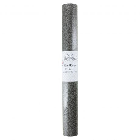 Feuille de flex 50 x 25cm | Atomic sparkle Noir