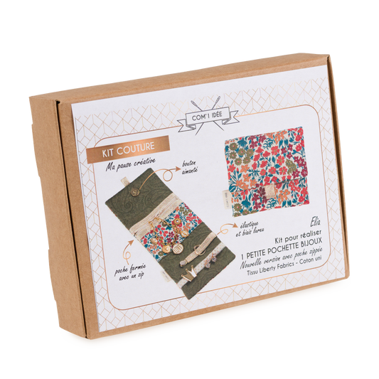 Kit petite pochette bijoux zippée | Elia