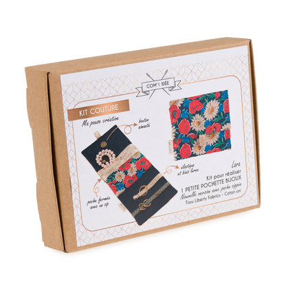 Kit petite pochette bijoux zippée | Lara