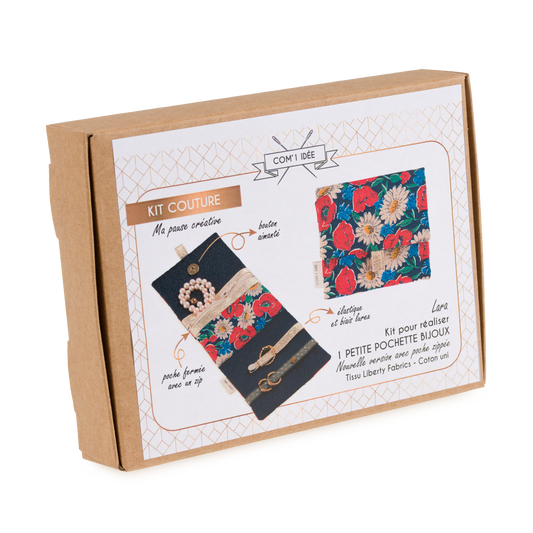 Kit petite pochette bijoux zippée | Lara