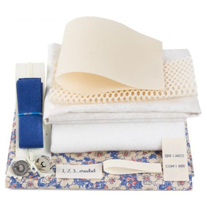 Kit pochette pour crochets & Co | Bleu