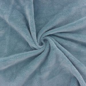 Tissu éponge microfibre bambou - bleu paon