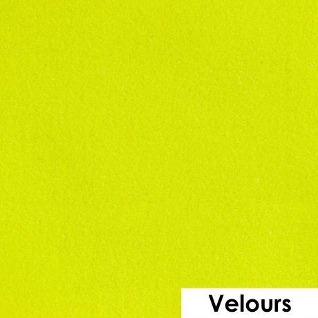 Feuille de flex 50 x 25cm | Velours jaune fluo