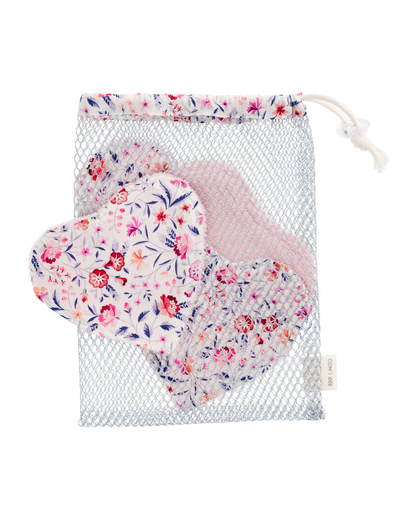 Kit Lingettes cœur, grand carré & filet | Fanny