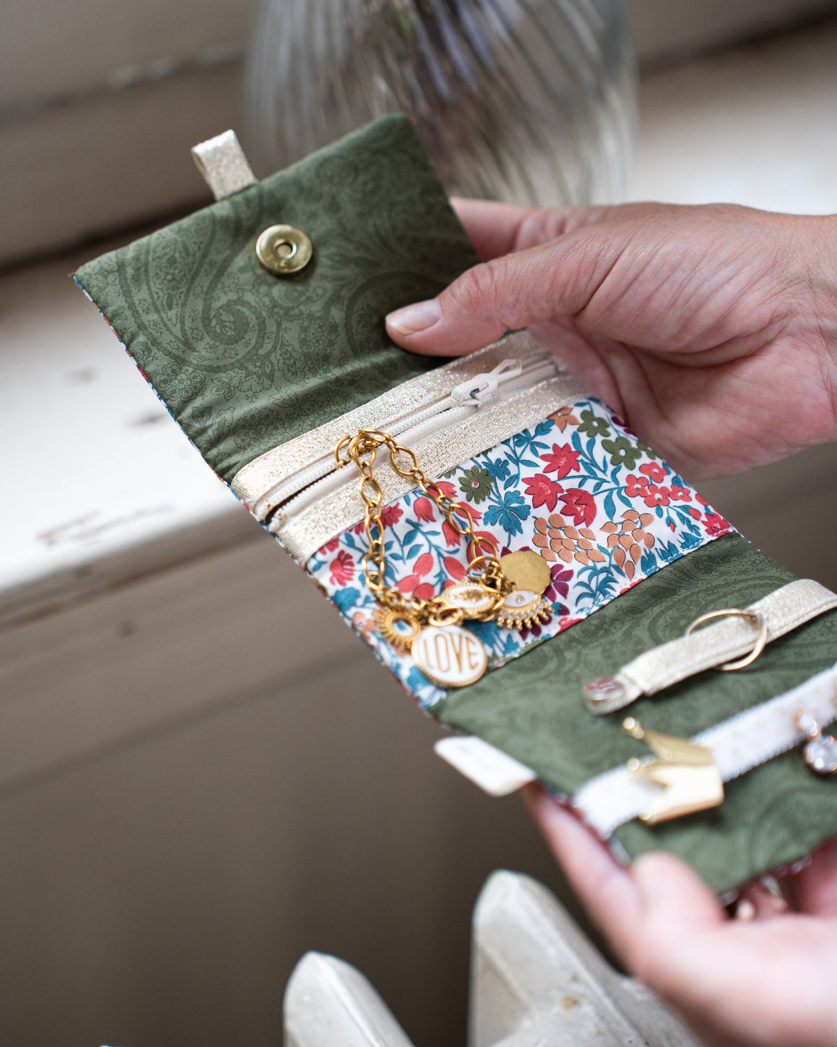 Kit petite pochette bijoux zippée | Elia