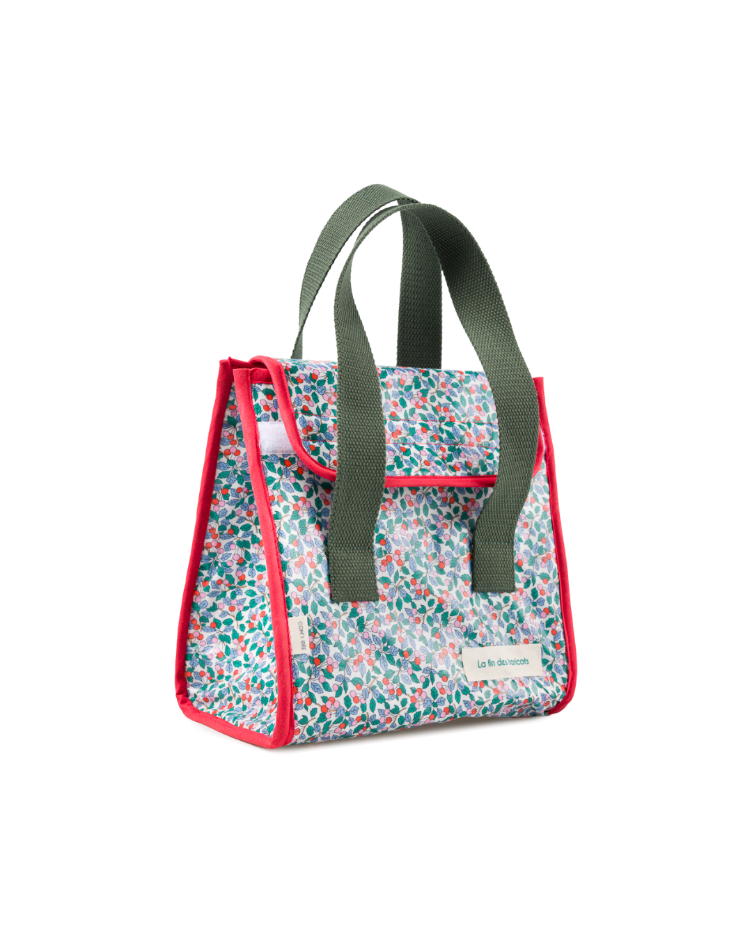 Kit lunchbox La fin des Haricots en tissu Liberty, kit couture pour réaliser un sac repas réutilisable.