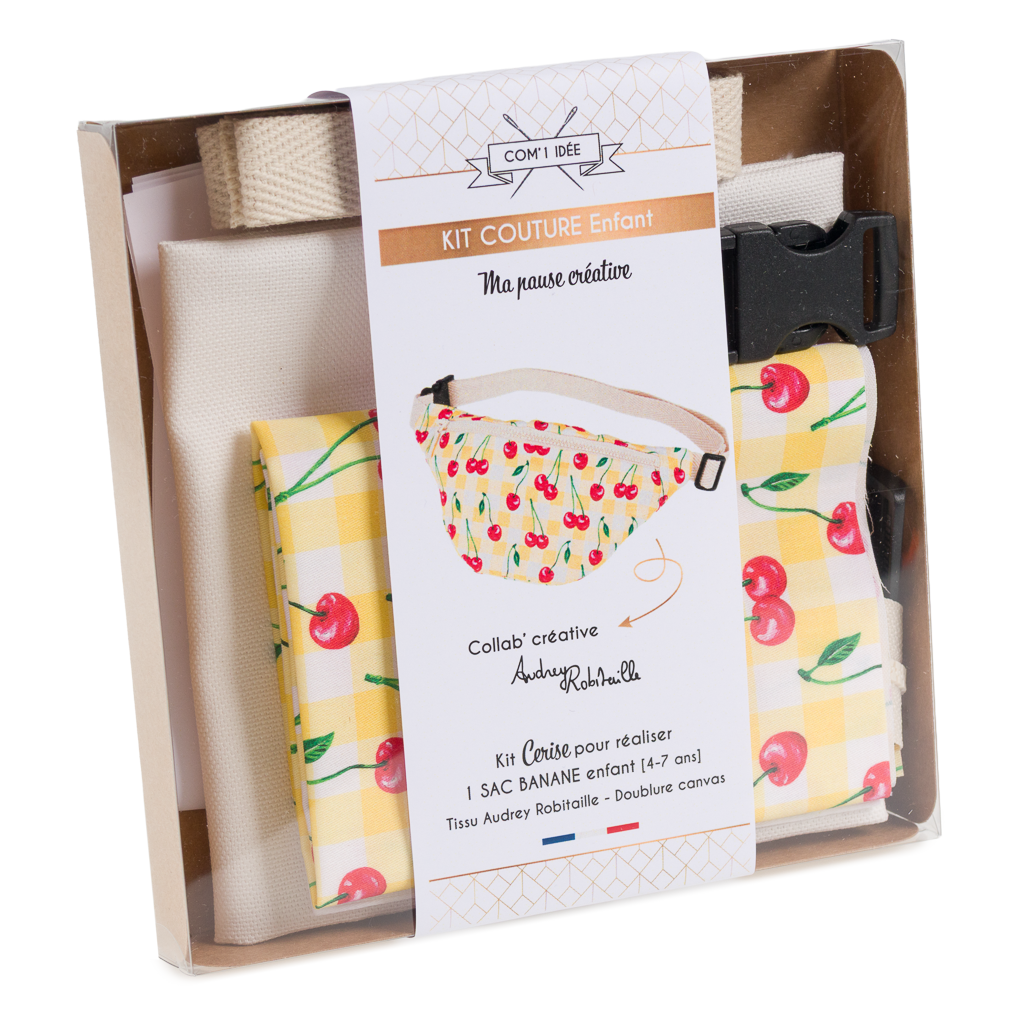 Kit sac banane enfant | Cherry | COM'1 IDÉE x Audrey Robitaille