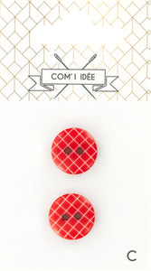 Boutons couleur rouge