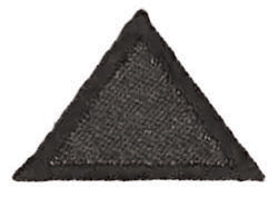 Thermocollant triangle noir