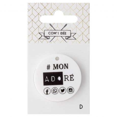 Bouton message "Mon adoré"