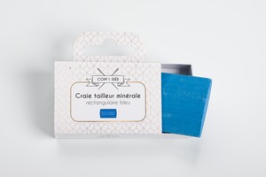 Craie tailleur minérale bleu