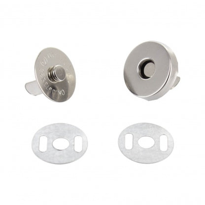 Bouton pression aimanté 15mm | Argent