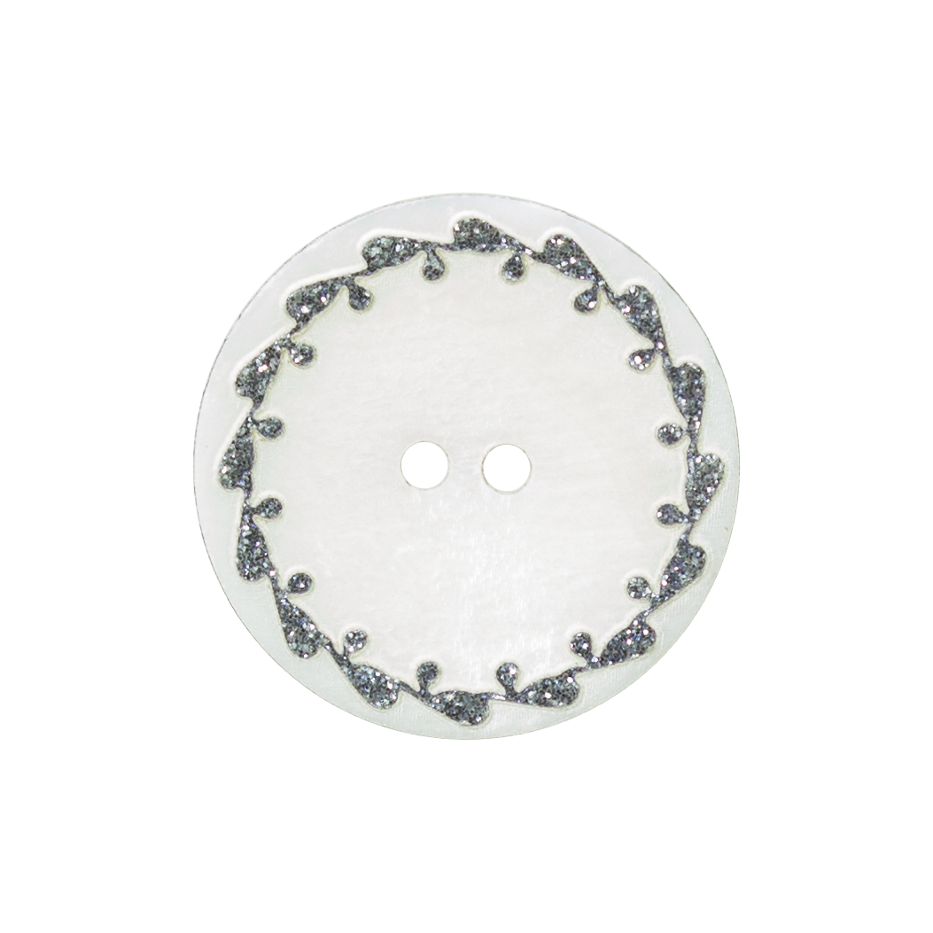 Bouton Nacre River Shell 15mm | Dentelle Bleu